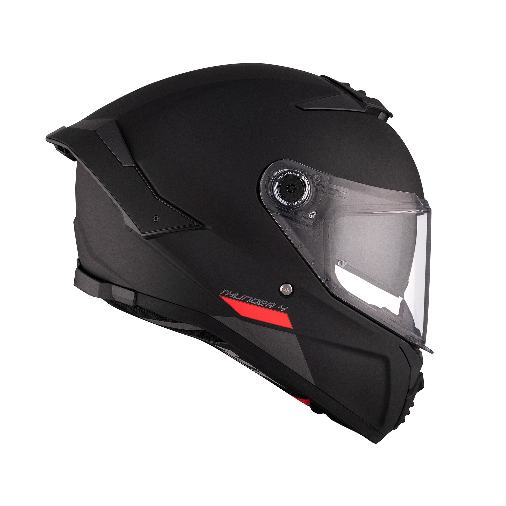 MT Thunder 4 SV Plain Full Face Motorcycle Helmet Black