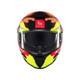 MT Thunder 4 SV Yamanaka Full Face Motorcycle Helmet Fluo Red