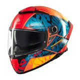 MT Thunder 4 SV Rainforest Full Face Motorcycle Helmet Orange 