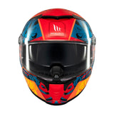 MT Thunder 4 SV Rainforest Full Face Motorcycle Helmet Orange 