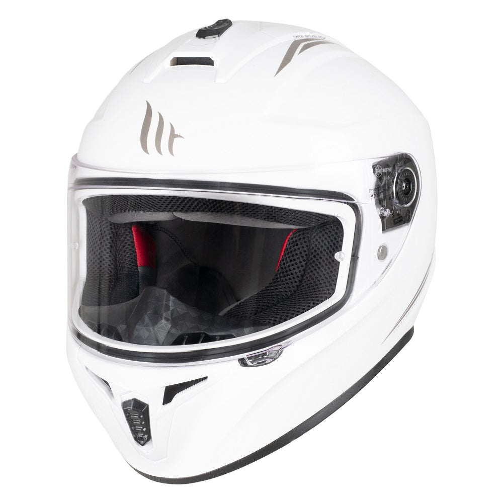 MT Draken full face Motorcycle Helmets Gloss Pearl White 