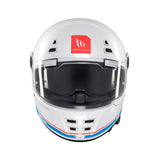 MT Jarama SV Plain Full Face Motorcycle Helmets White