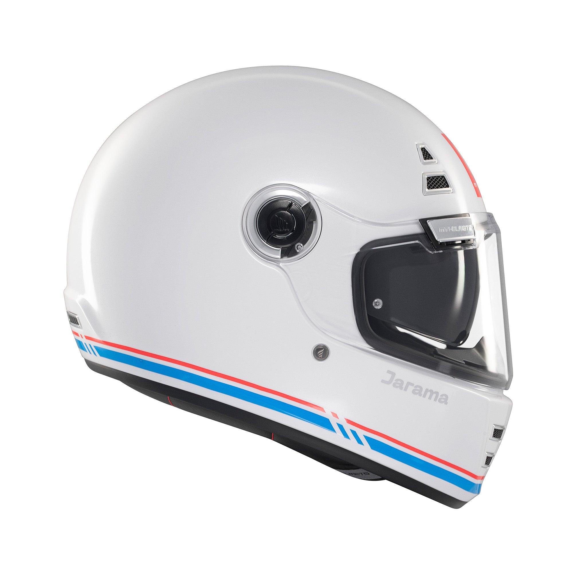MT Jarama SV Plain Full Face Motorcycle Helmets White