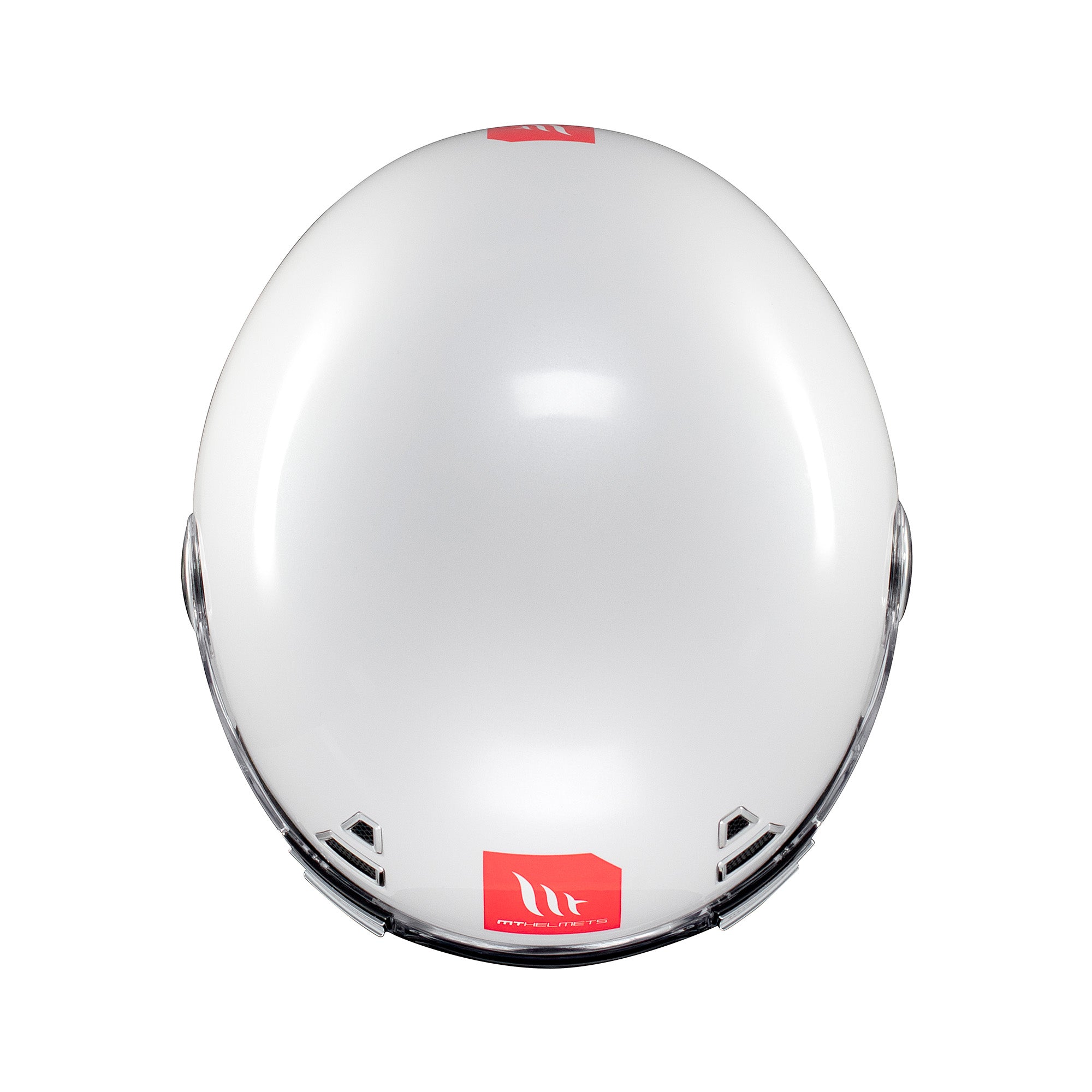 MT Jarama SV Plain Full Face Motorcycle Helmets White