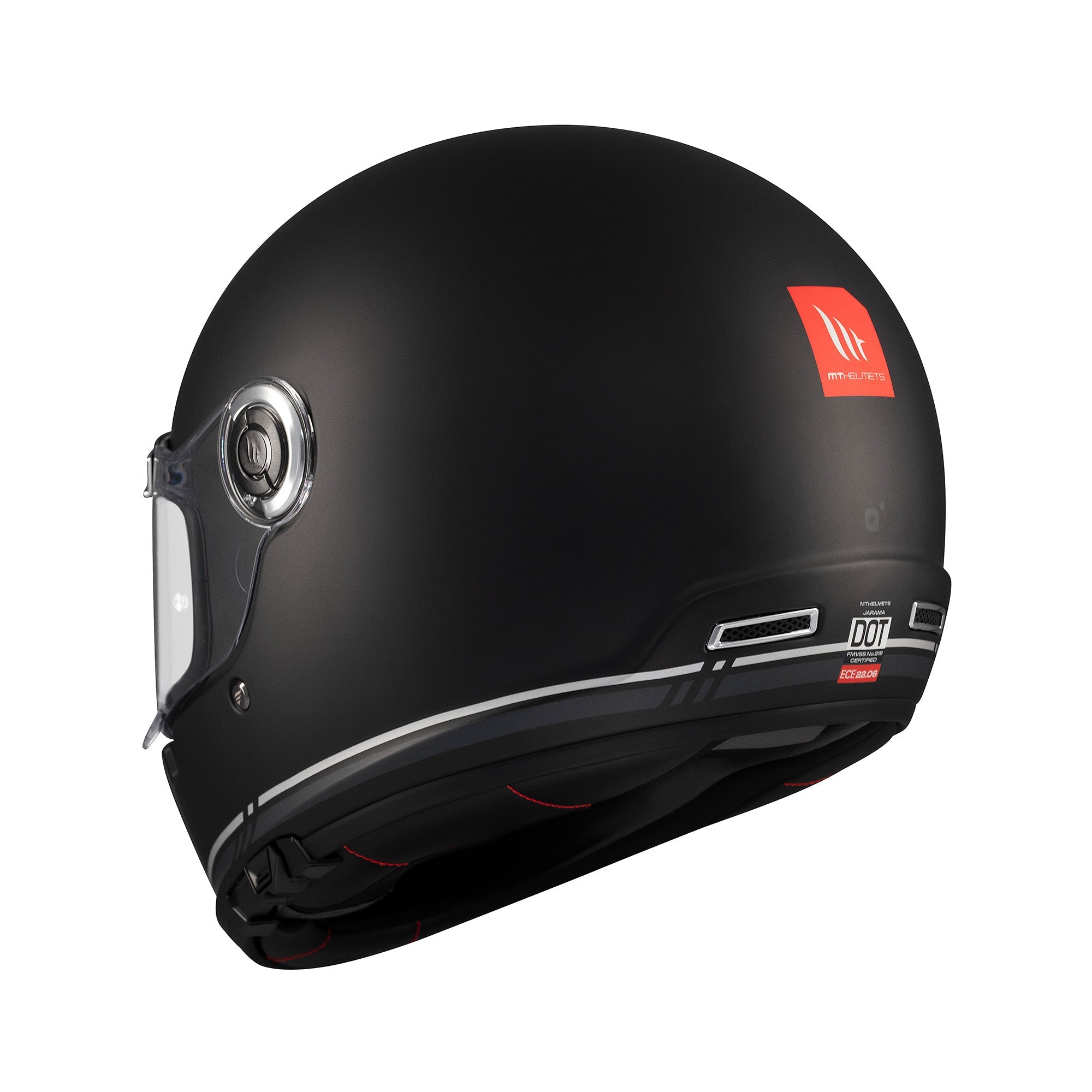 MT Jarama SV Plain Full Face Motorcycle Helmets Black 