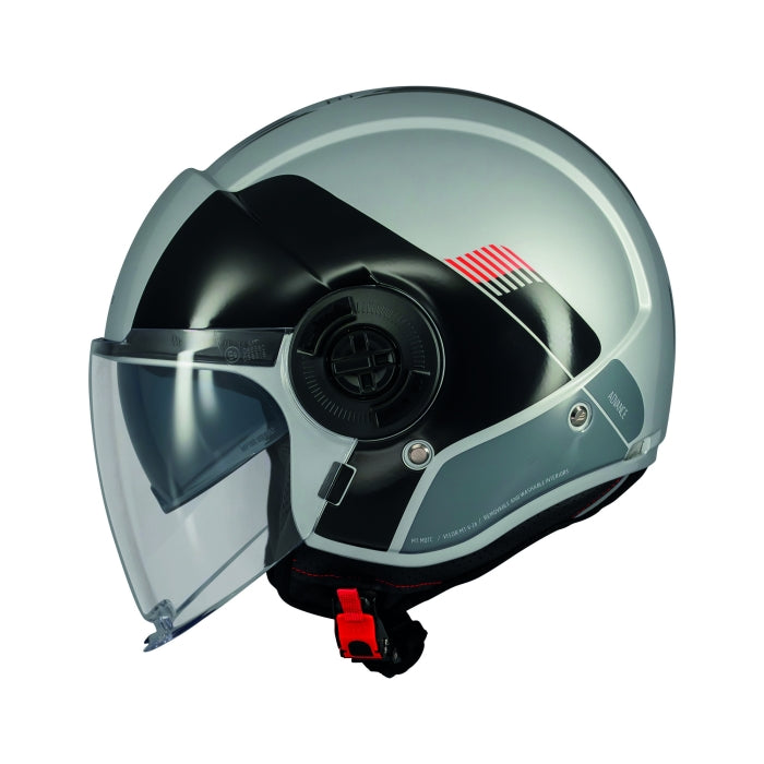 MT Viale Advance Motorcycle Jet Helmets Grey