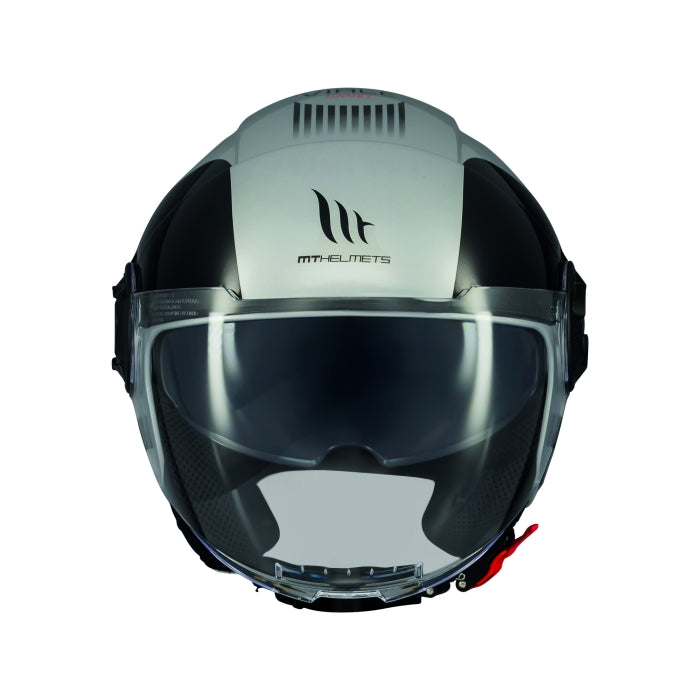 MT Viale Advance Motorcycle Jet Helmets Grey