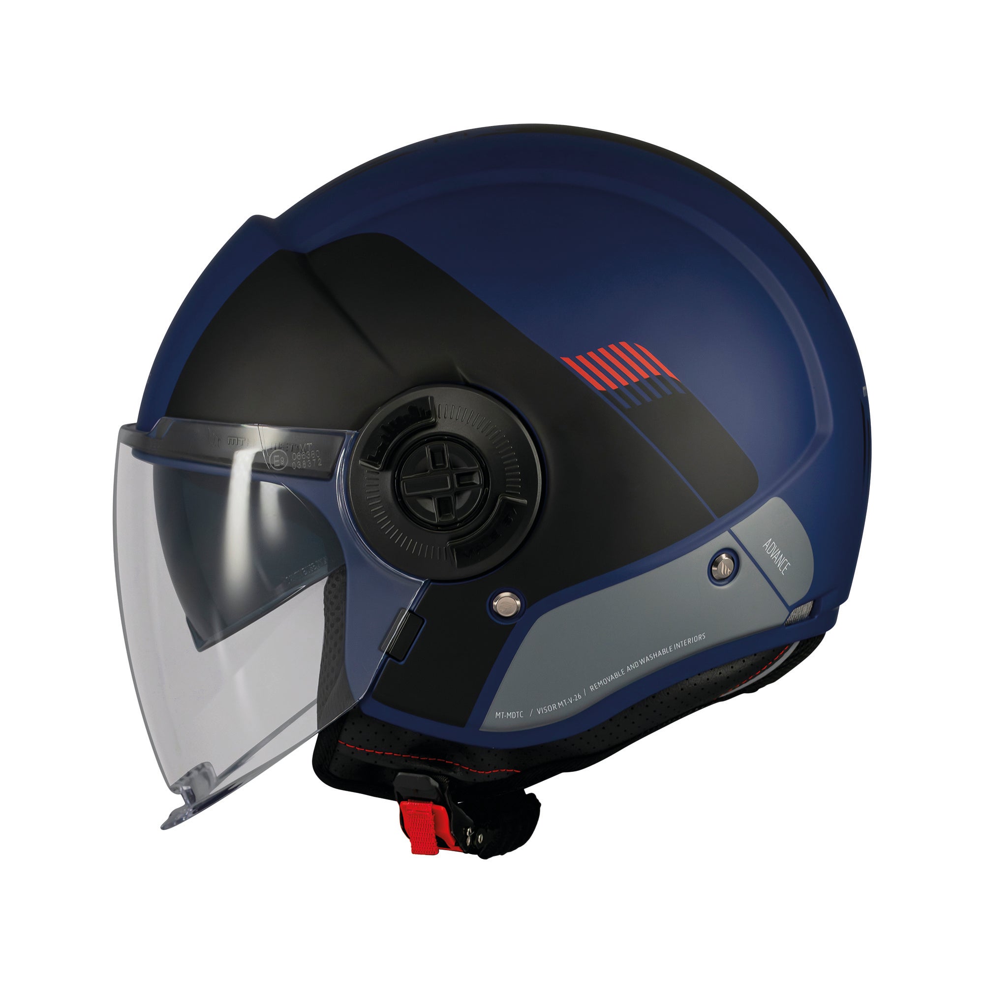 MT Viale Advance Jet Motorcycle Helmet Blue