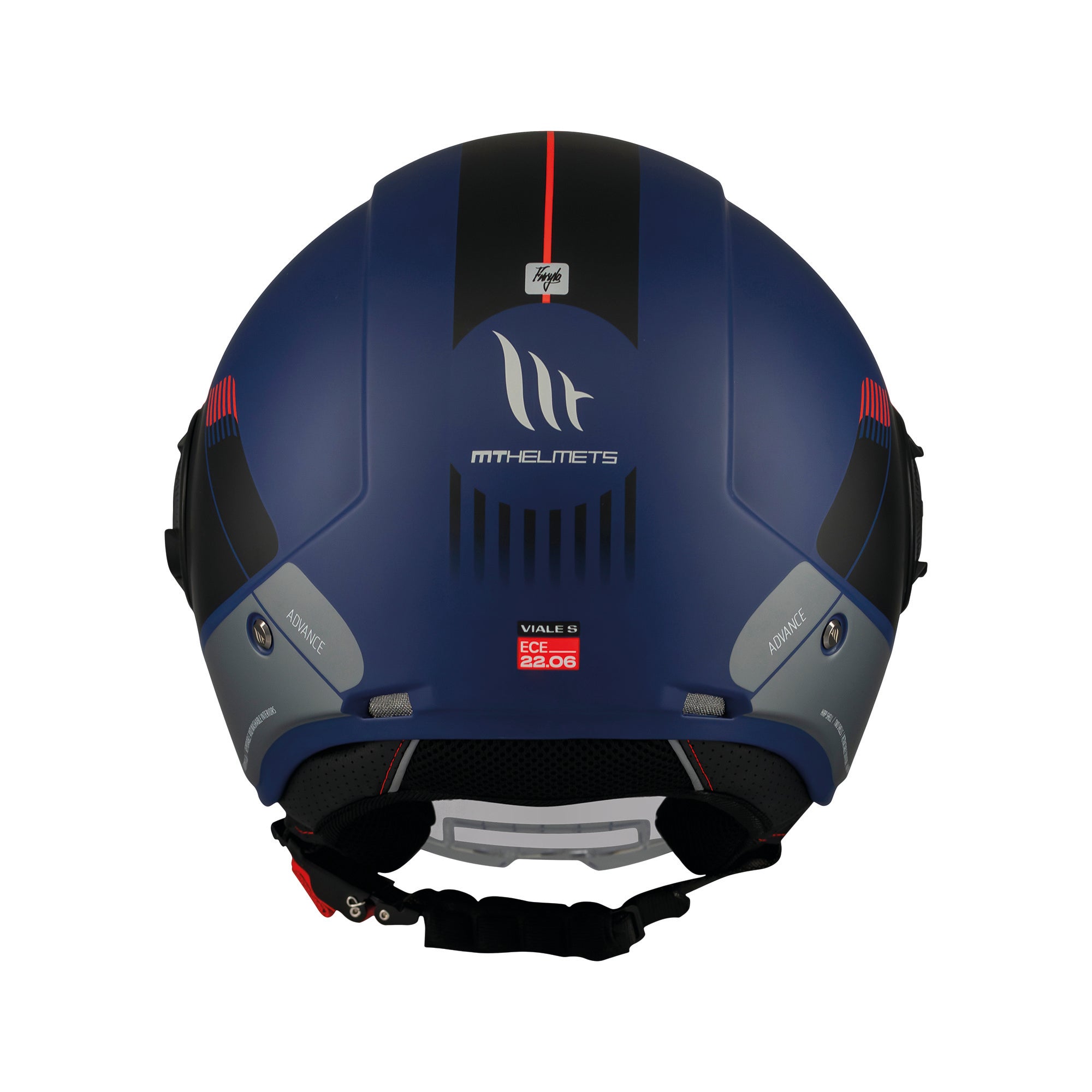 MT Viale Advance Jet Motorcycle Helmet Blue