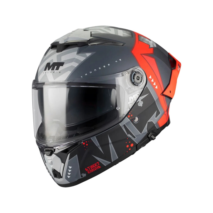 Thunder 4 R Canvas C5 Motorcycle Full Face Helmet