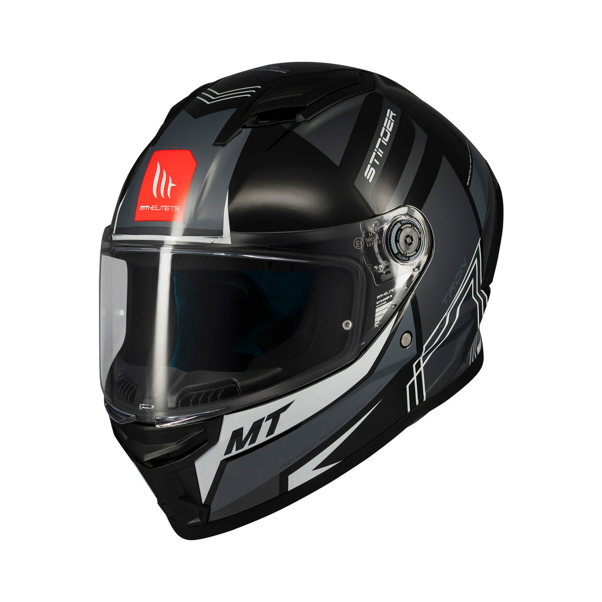 MT Stinger 2 Tron Full Face Motorcycle Motorcycle Helmets Black maximomoto.uk!