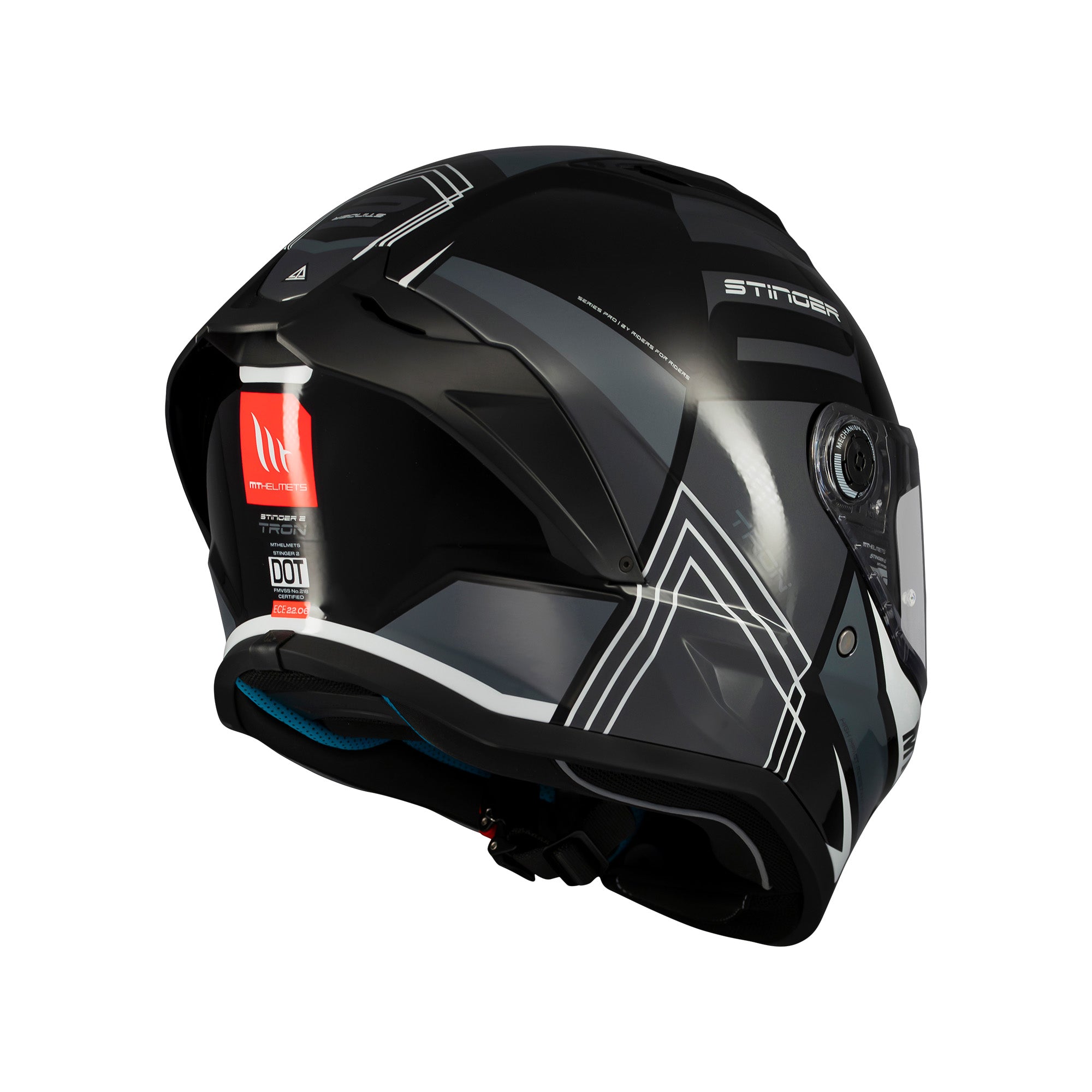 MT Stinger 2 Tron Full Face Motorcycle Helmets Black