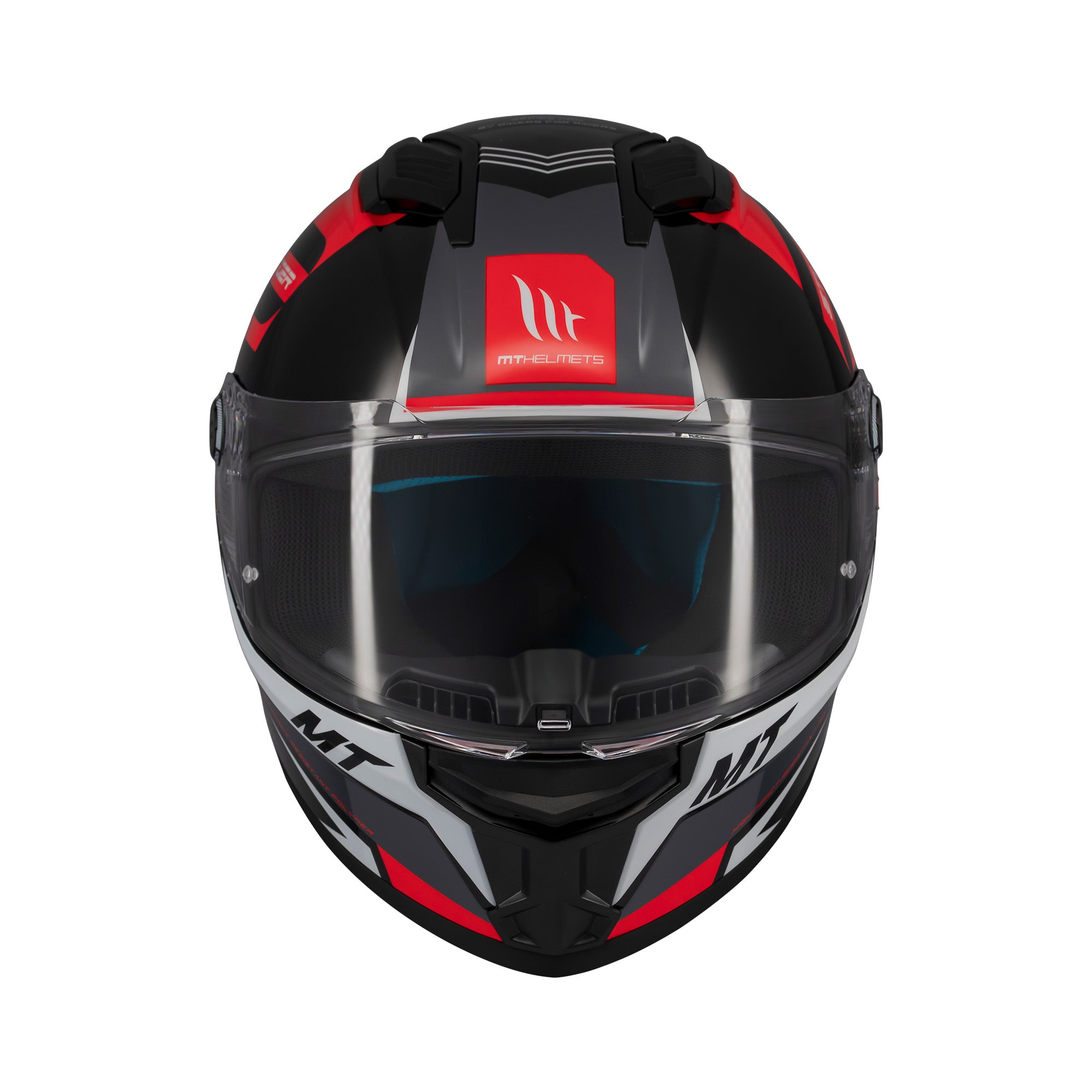 MT Stinger 2 Tron Motorcycle Full Face Helmet Red