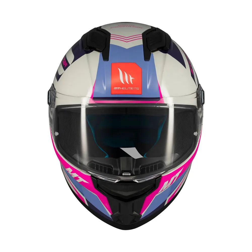 MT Stinger 2 Tron Full Face Motorcycle Helmet Pink Purple