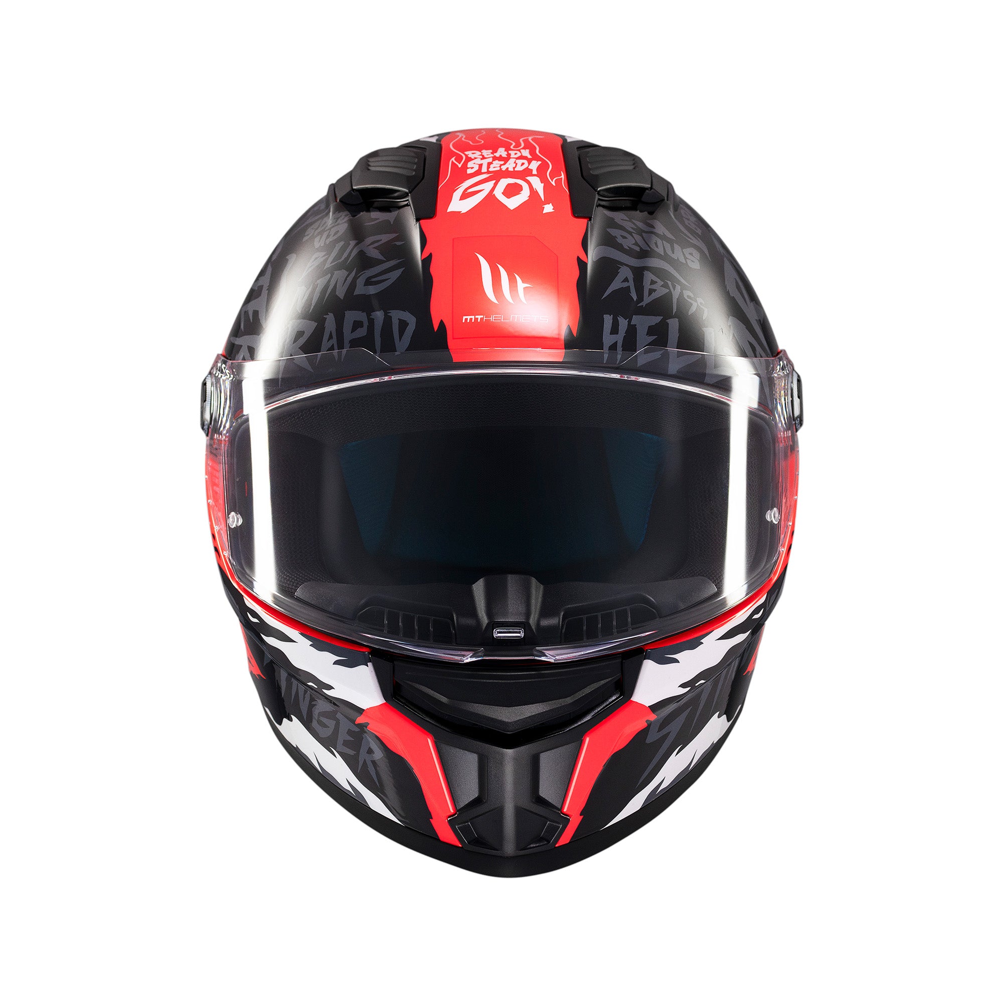 MT Stinger 2 Ardent Motorcycle Full Face Helmets Red
