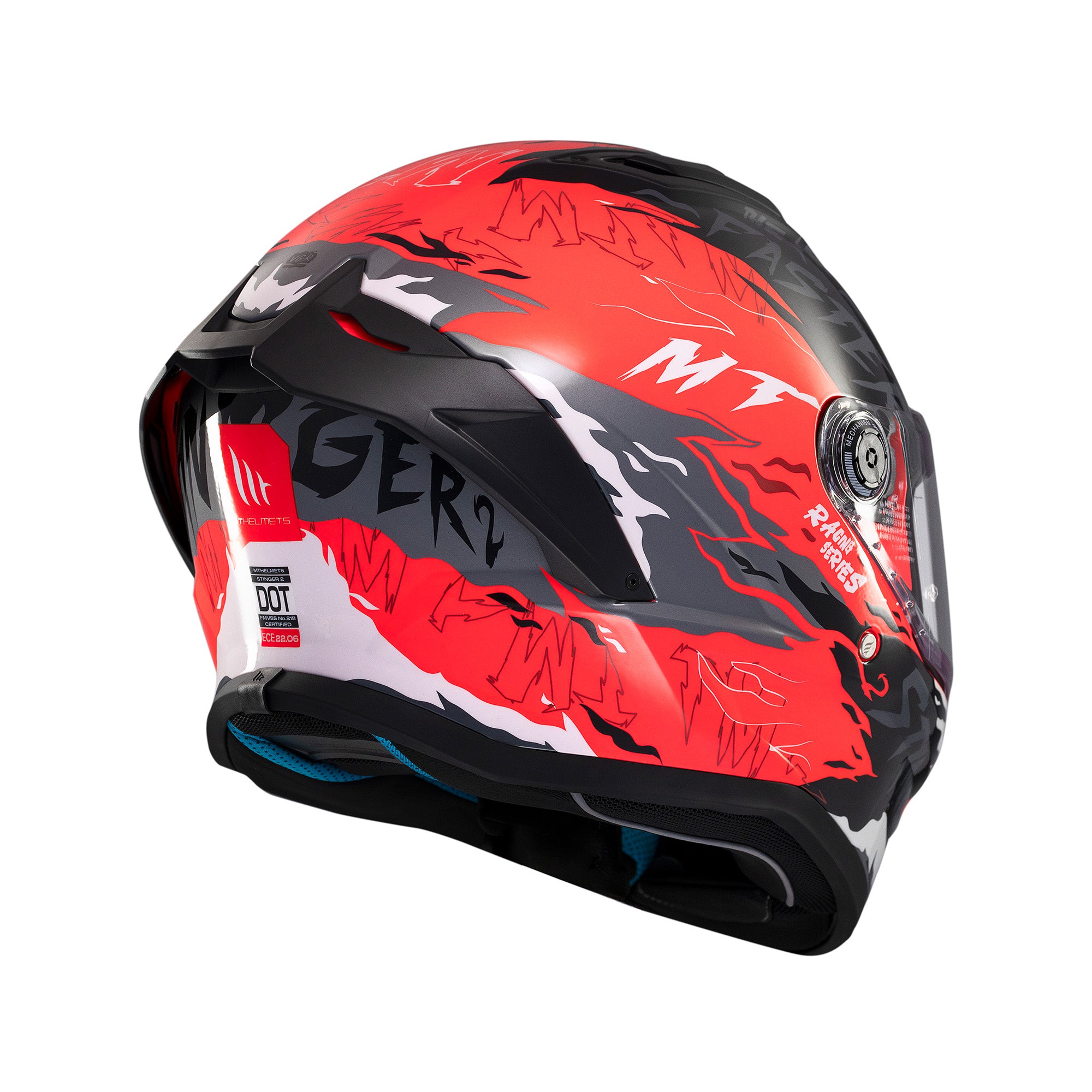 MT Stinger 2 Ardent Motorcycle Full Face Helmets Red