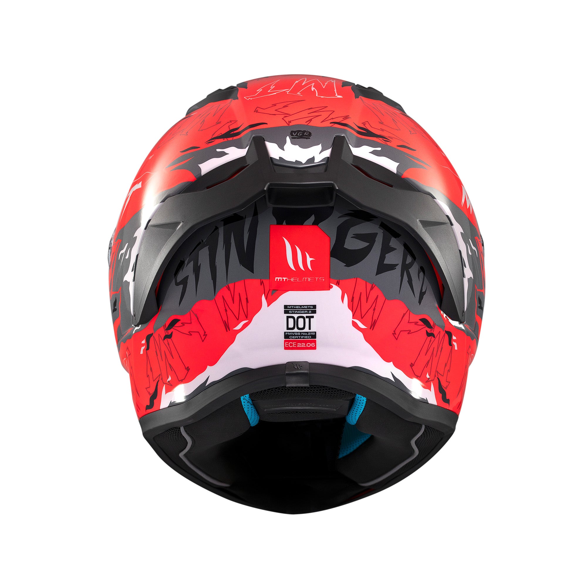 MT Stinger 2 Ardent Motorcycle Full Face Helmets Red