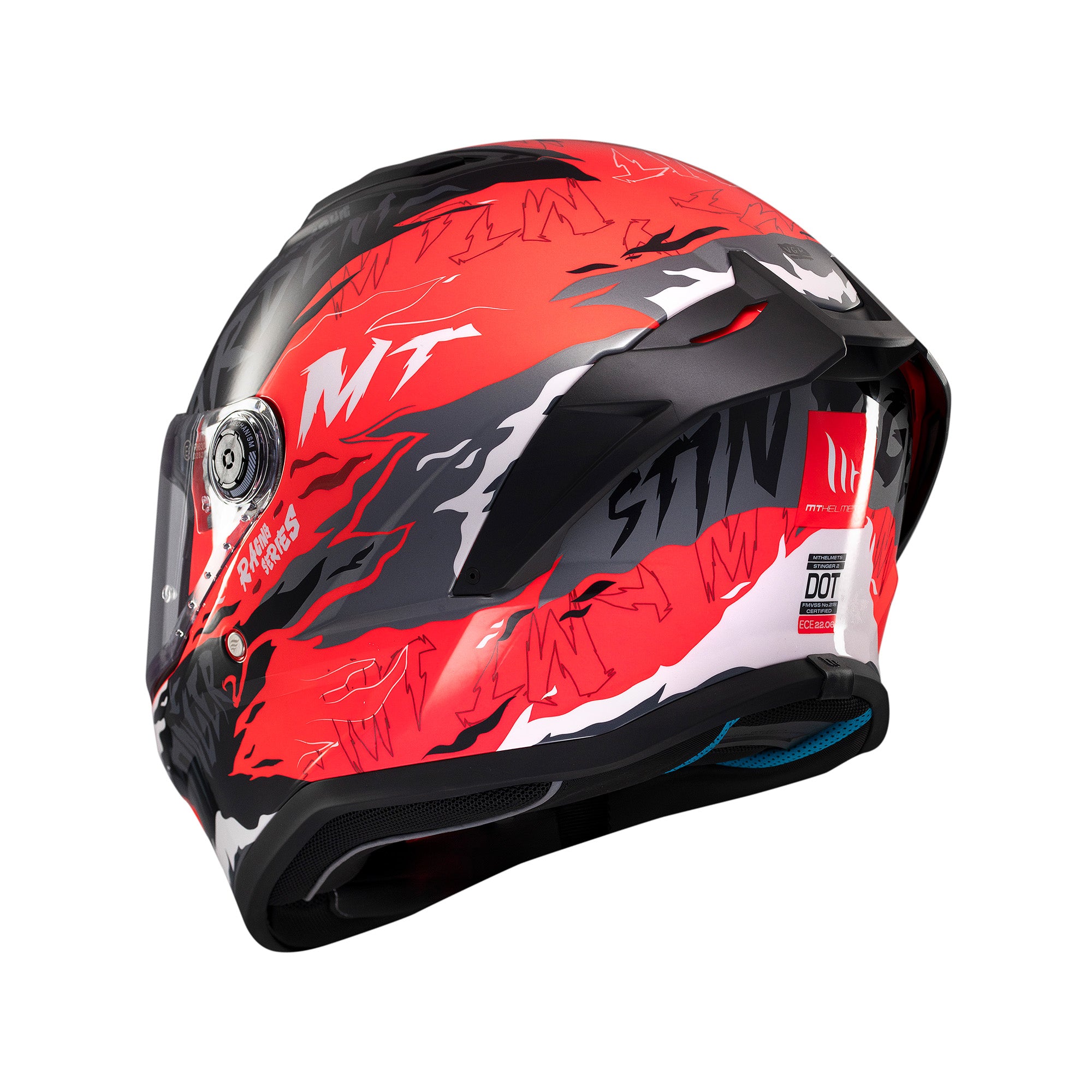 MT Stinger 2 Ardent Motorcycle Full Face Helmets Red