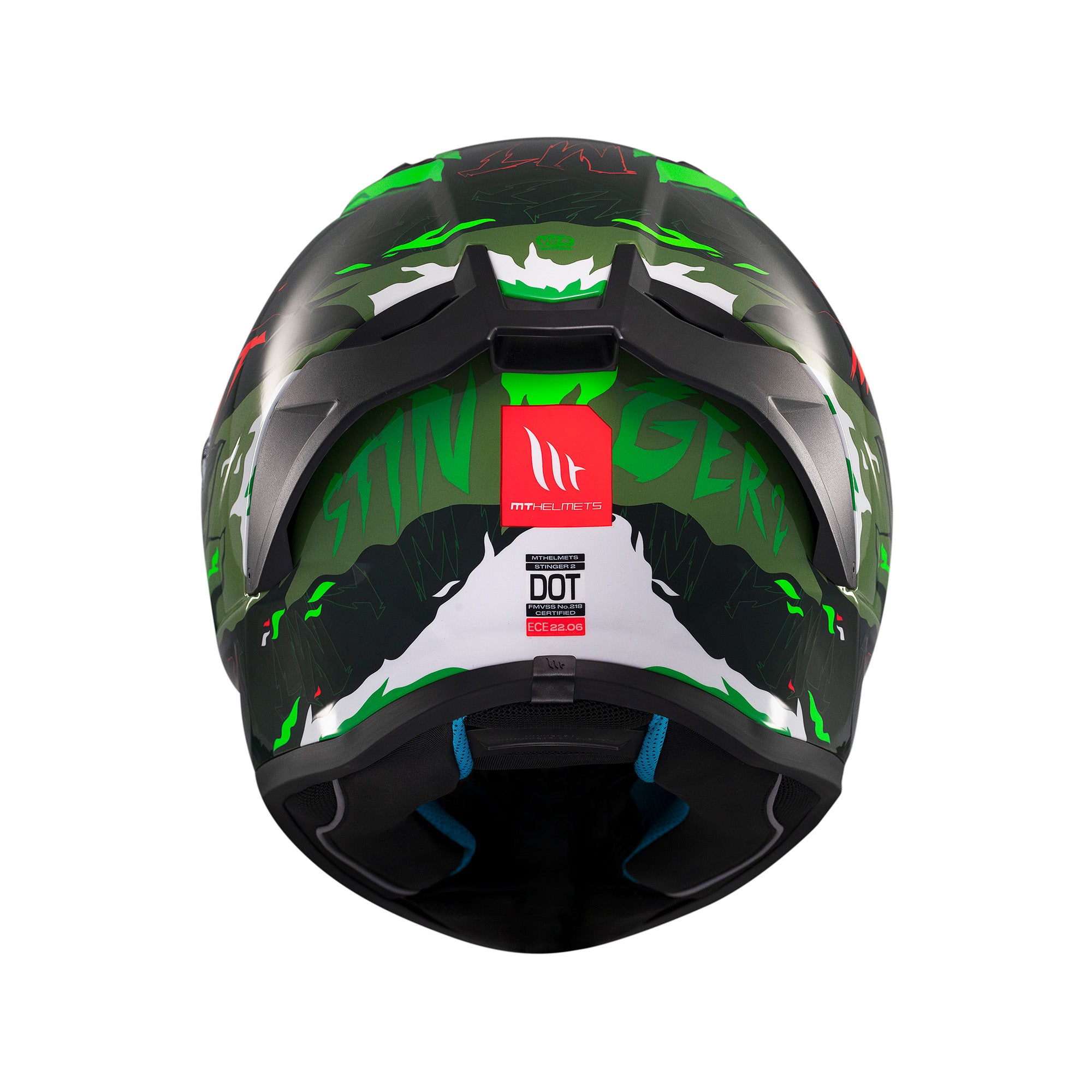 MT Stinger 2 Ardent Full Face Motorcycle Helmets Green