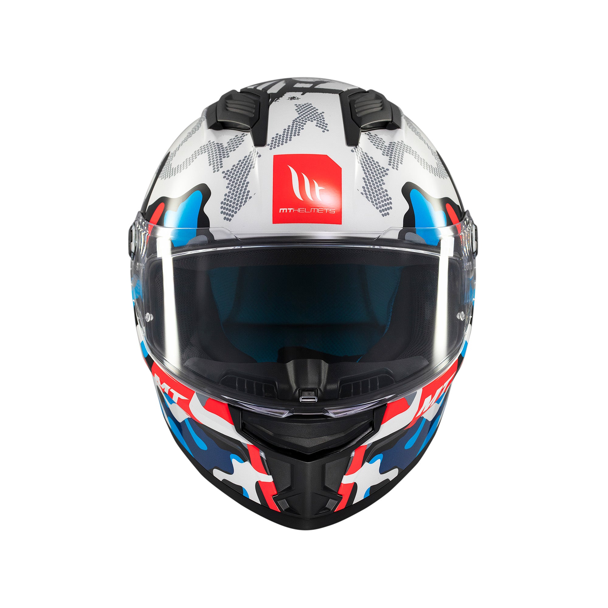 MT Stinger 2 Yozu Full Face Motorcycle Helmet Blue White