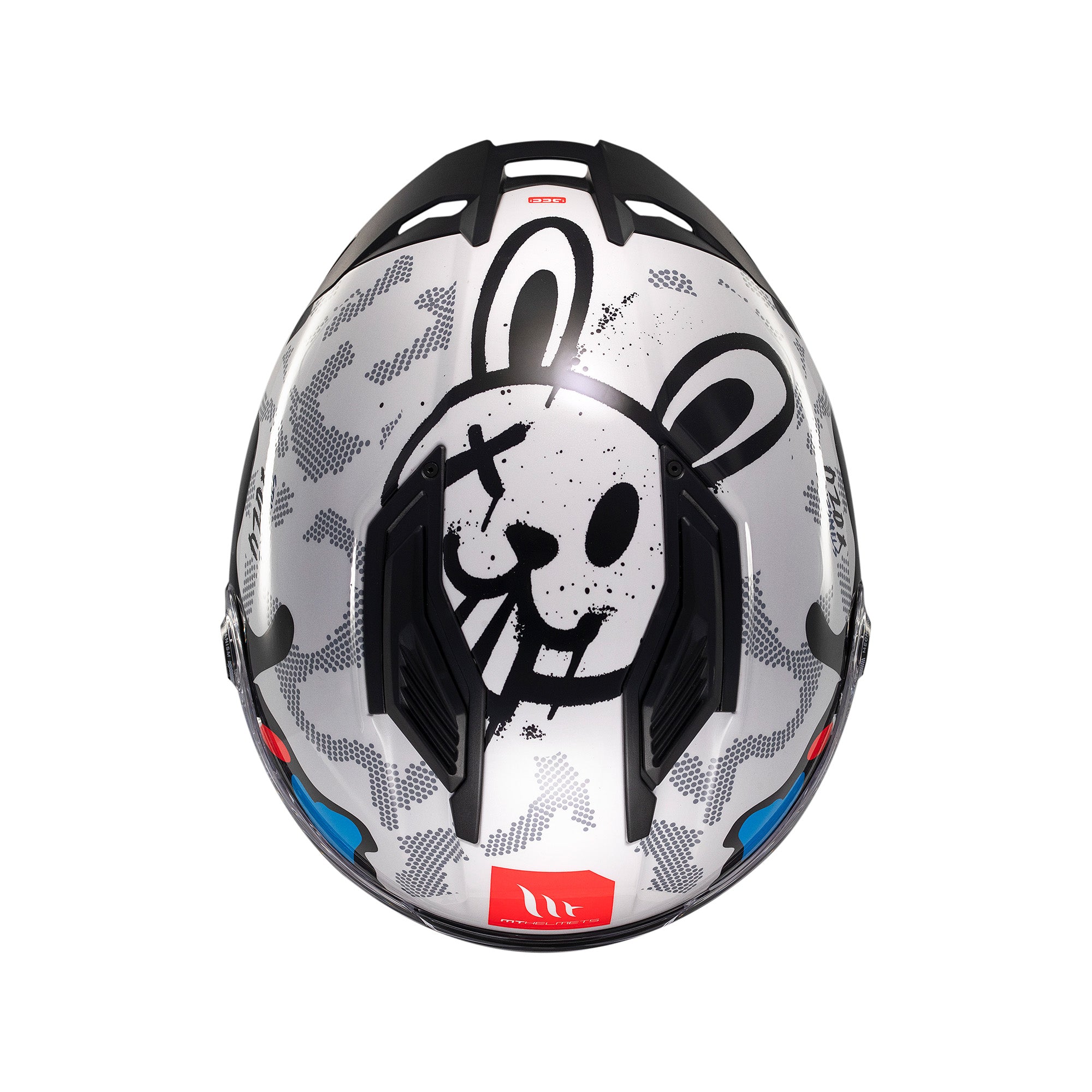 MT Stinger 2 Yozu Full Face Motorcycle Helmet Blue White