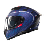 MT Atom Destiny 2 Modular Motorcycle Helmets Blue Black maximomoto.uk!