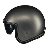 MT Le Mans 2 SV S Scratched Chrome Jet Motorcycle Helmets Grey 