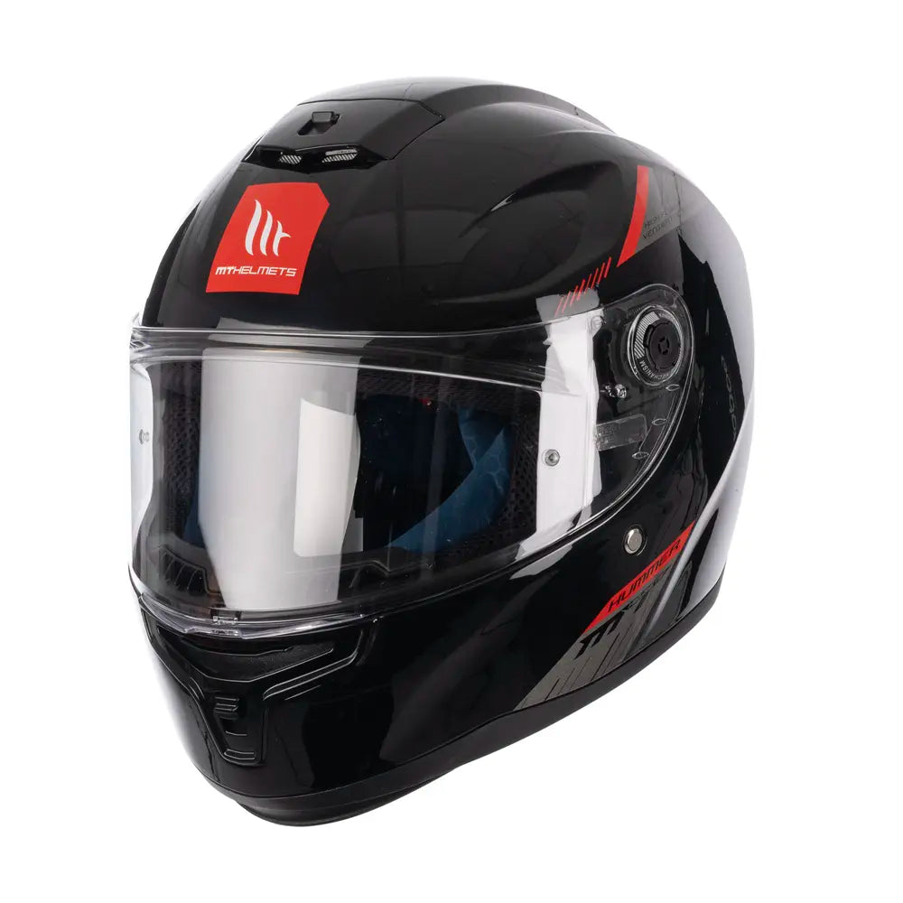 MT Hummer S Solid Racing Motocycle Helmets Gloss Black maximomoto.uk!