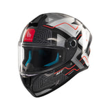 MT Targo S Brik Sports Motorcycle Full Face Helmet Black White