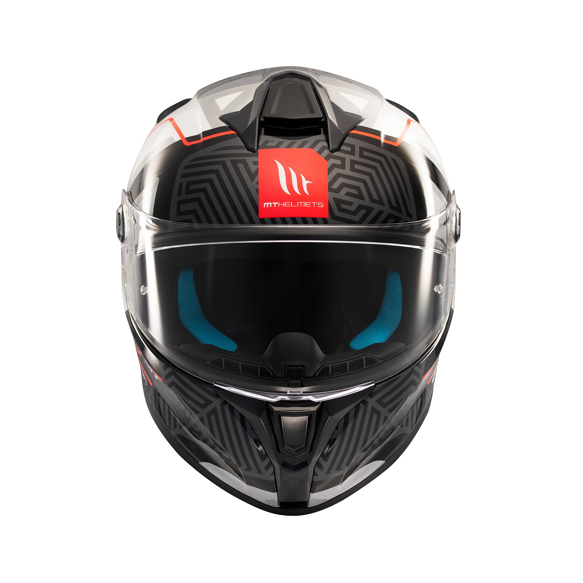 MT Targo S Brik Sports Motorcycle Full Face Helmet Black White