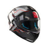 MT Targo S Brik Sports Motorcycle Full Face Helmet Black White