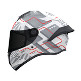 MT Targo S Brik Sports Motercycle Helmets White maximomoto.uk!