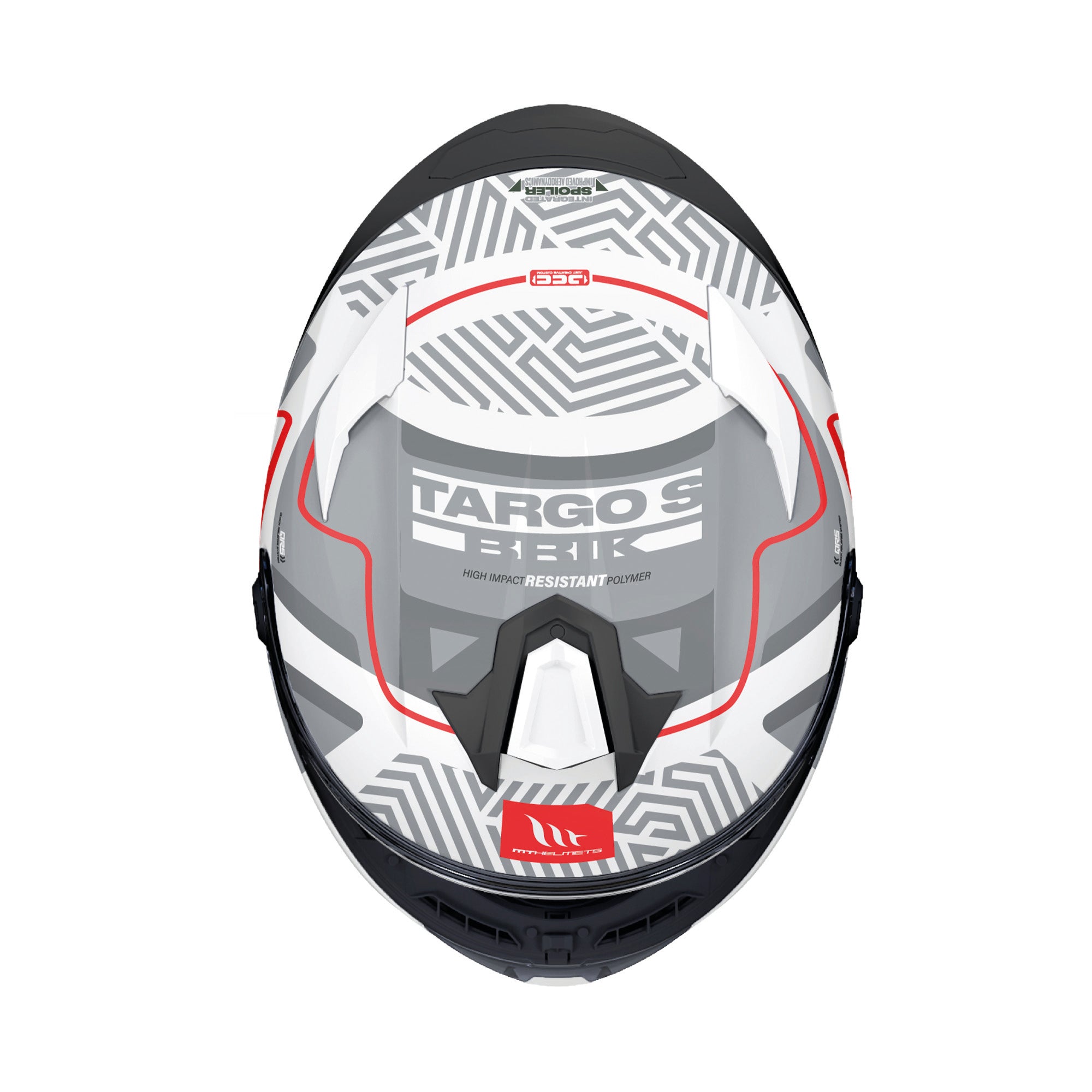 MT Targo S Brik Sports Motorcycle Full Face Helmet White
