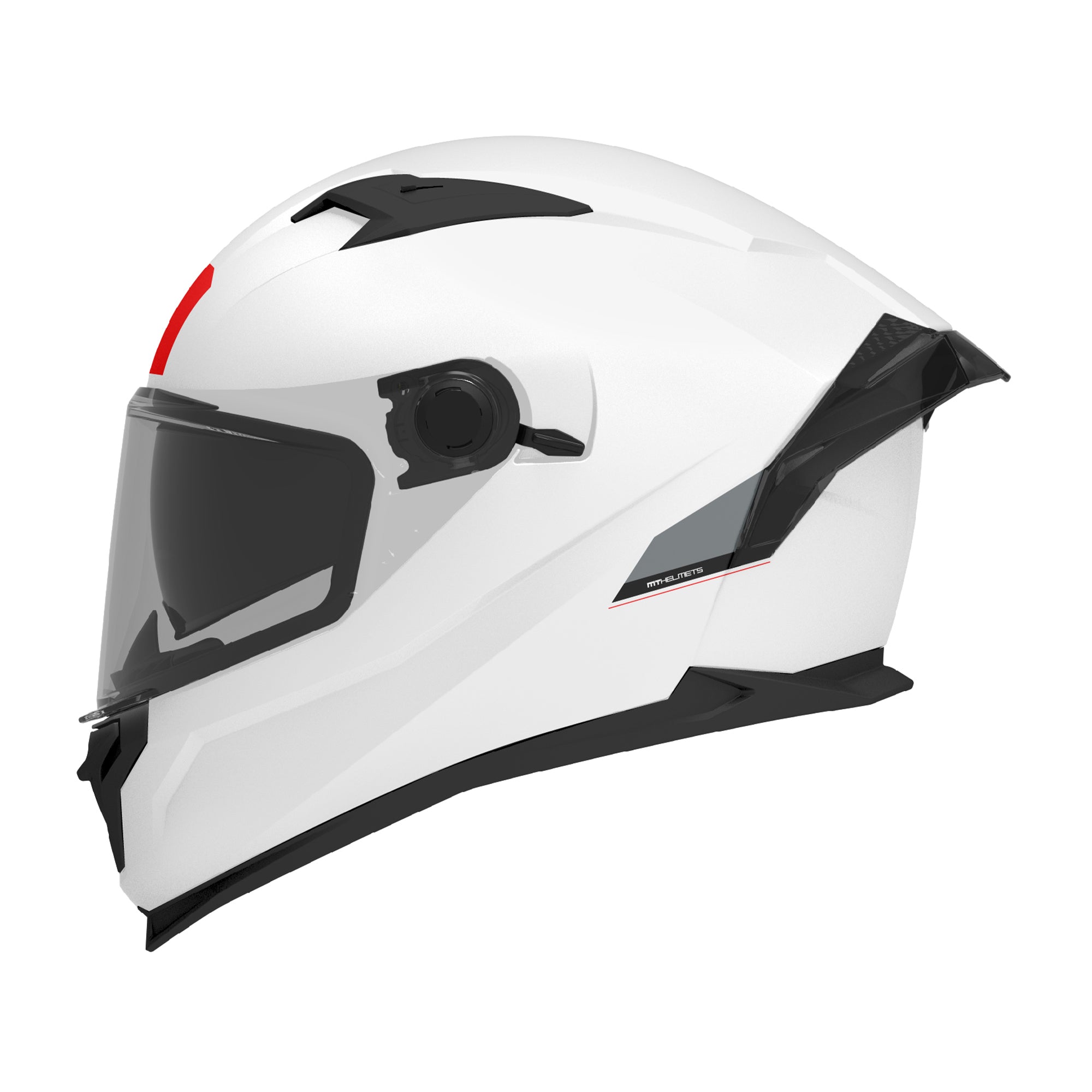 MT Braker SV Solid Sports Motorcycle Helmets Pearl White maximomoto.uk!
