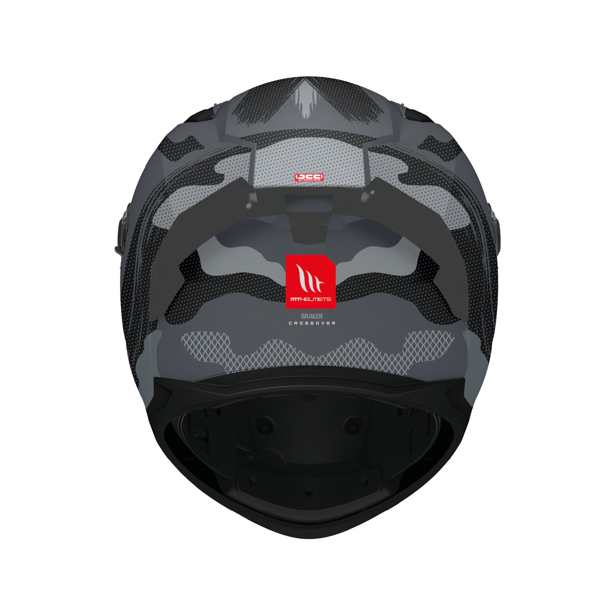 MT Braker Crossover Sports Motorcycle Helmets Grey