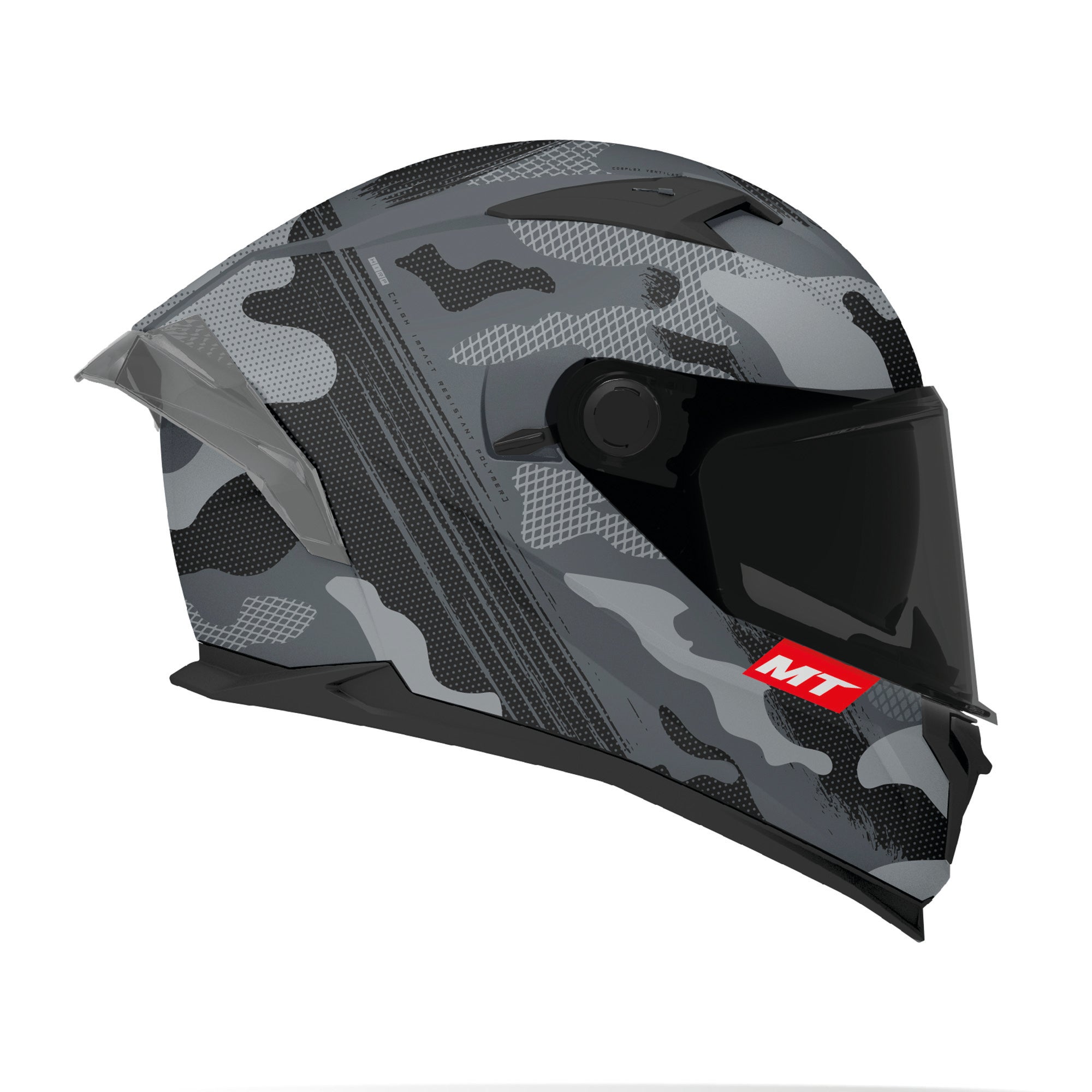 MT Braker Crossover Sports Motorcycle Helmets Grey