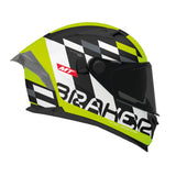 MT Braker Foster Full Face Motorcycle Helmets Fluo