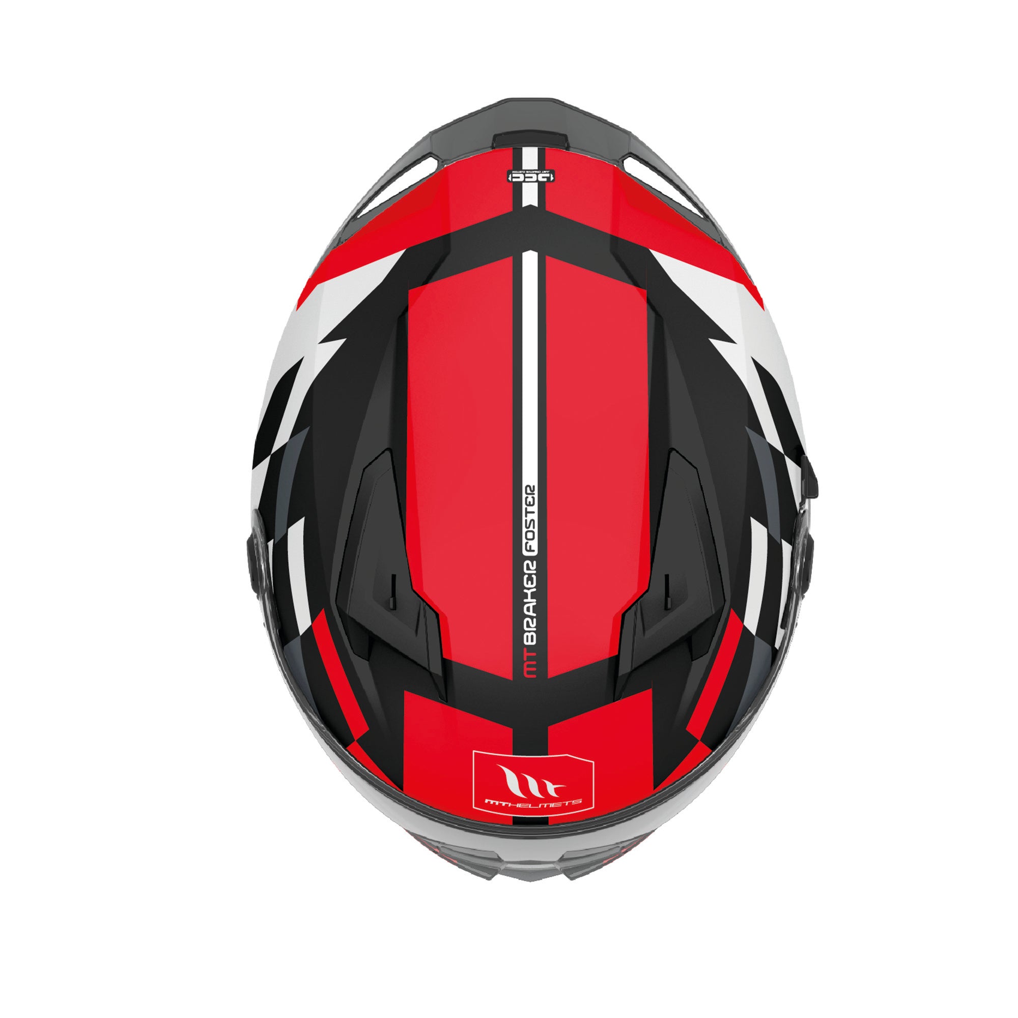 MT Braker Foster Full Face Motorcycle Helmets Red
