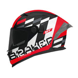 MT Braker Foster Full Face Motorcycle Helmets Red maximomoto.uk!