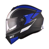 MT Genesis SV Cave Motorcycle Flip-Front Helmets Black Blue