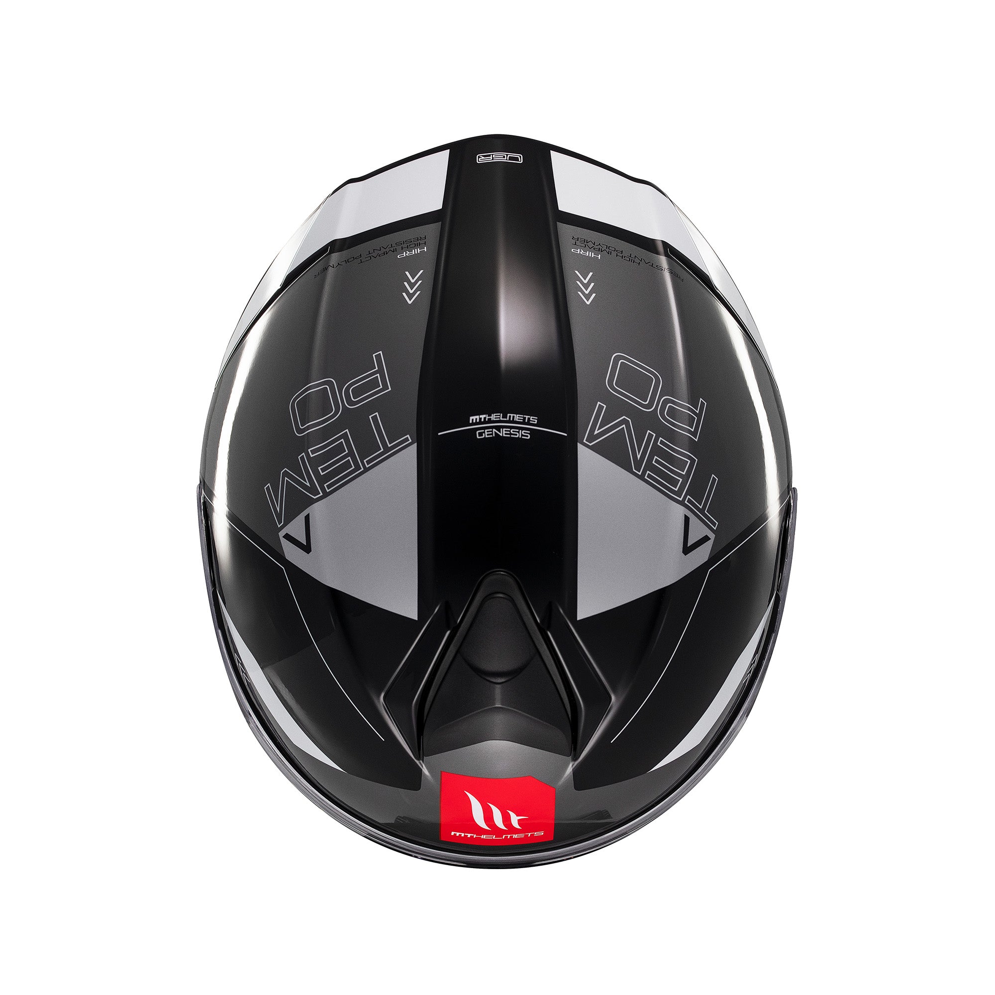 MT Genesis Atempo Motorcycle Modular Helmet Black