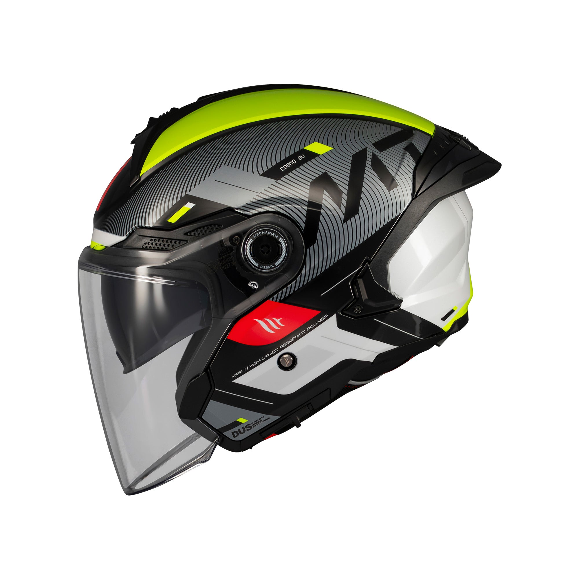 MT Cosmo Silence Open Face Motorcycle Helmets Fluo
