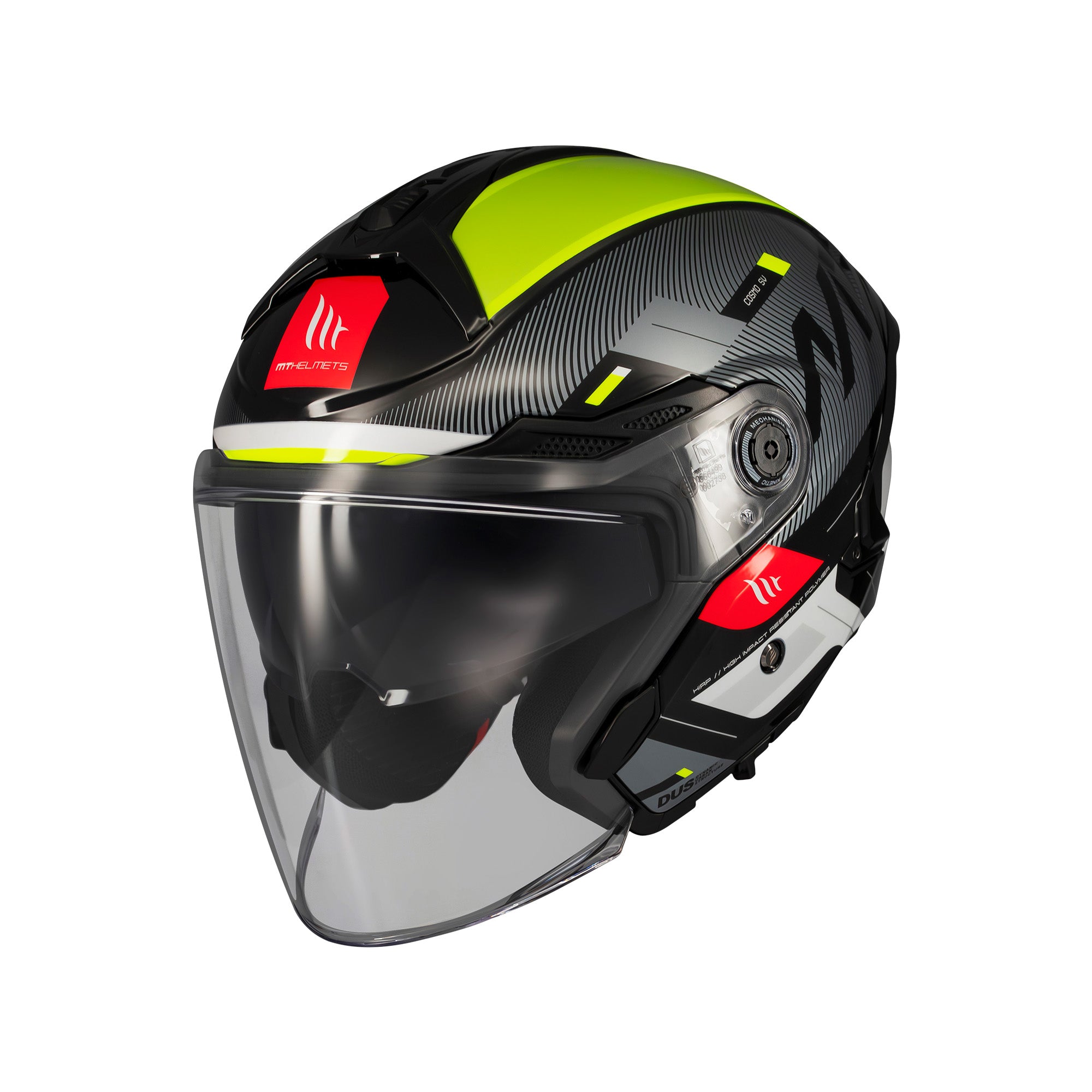 MT Cosmo Silence Open Face Motorcycle Helmets Fluo maximomoto.uk!