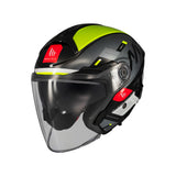 MT Cosmo Silence Open Face Motorcycle Helmets Fluo maximomoto.uk!