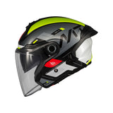 MT Cosmo Silence Open Face Motorcycle Helmets Fluo
