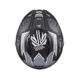 Stinger 2 Youth Tagger B2 Motorcycle Full Face Helmet Matt Black Grey