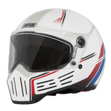 Simpson M30 Lifter Motorcycle Full Face Helmet White