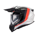 Track SV Nomad A15 Motorcycle Helmet Gloss White Black Red