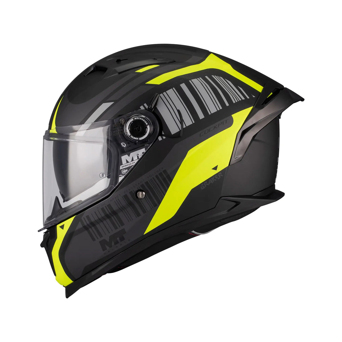 MT Braker SV Cockpit Sports Touring Motorcycle Full Face Helmet maximomotouk