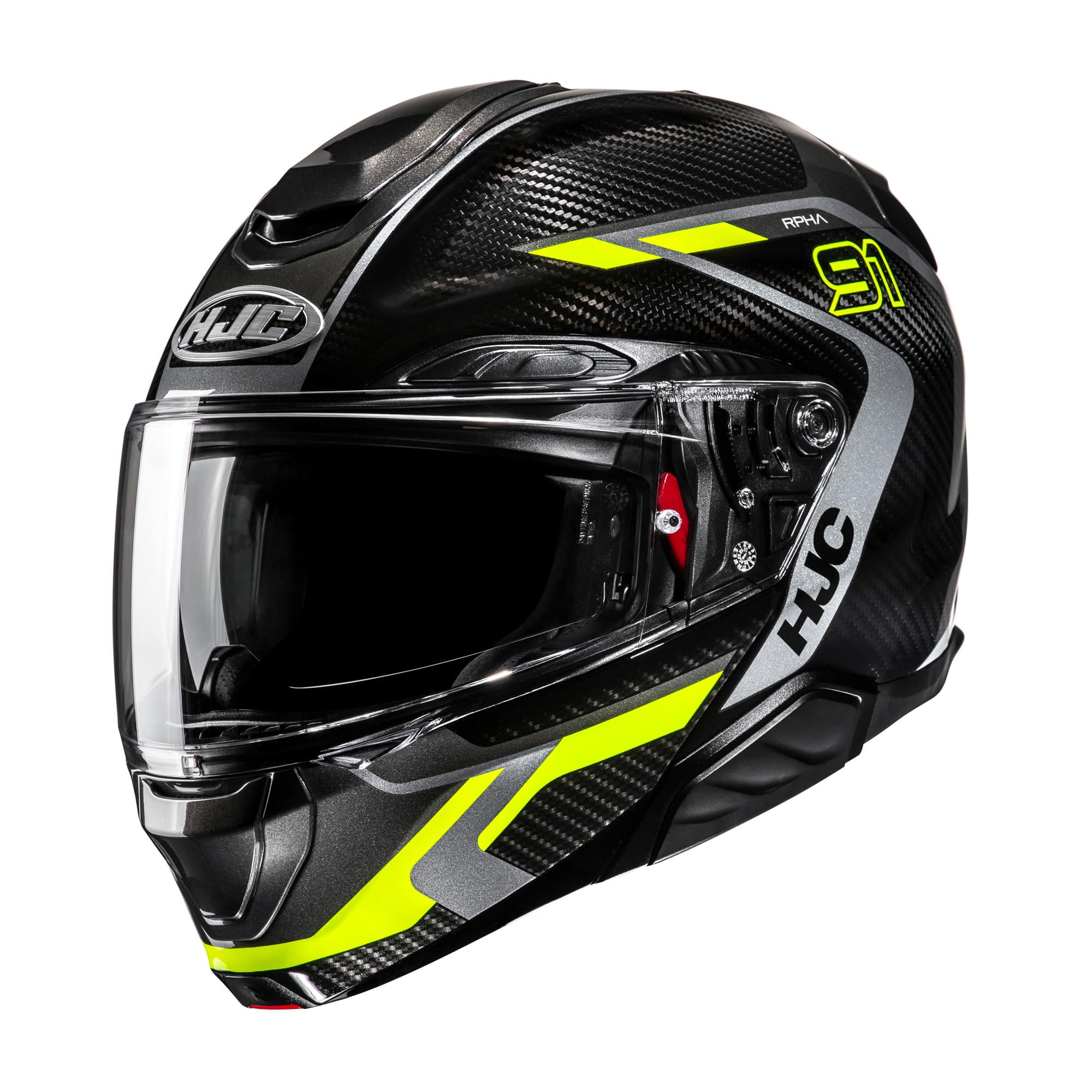 HJC RPHA 91 Carbon Lagos modular helmet yellow 
